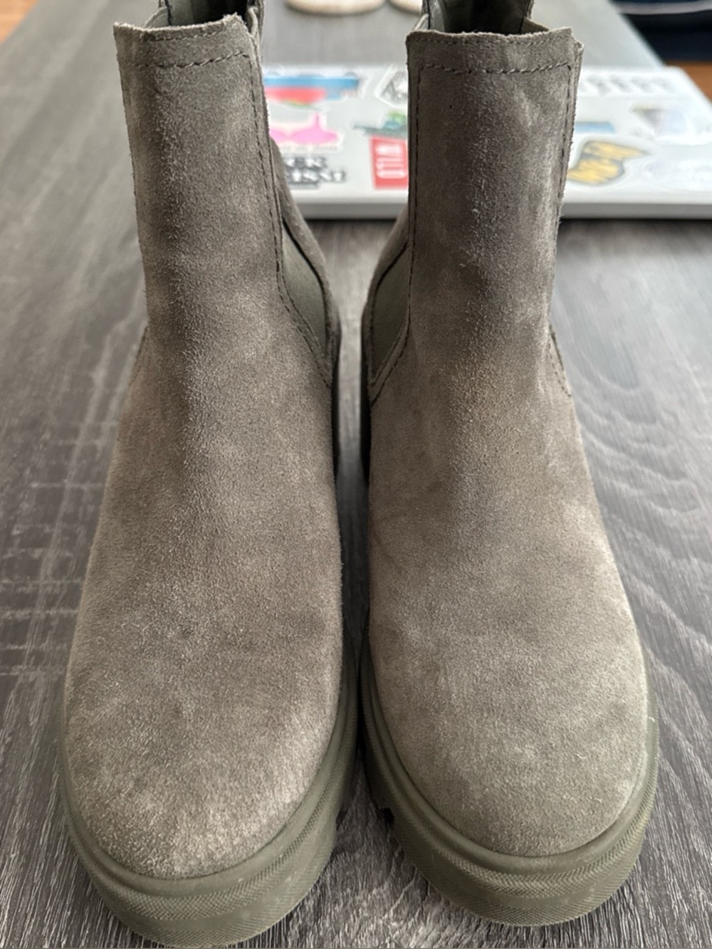 Splendid Olive Green Slip-On Bootie